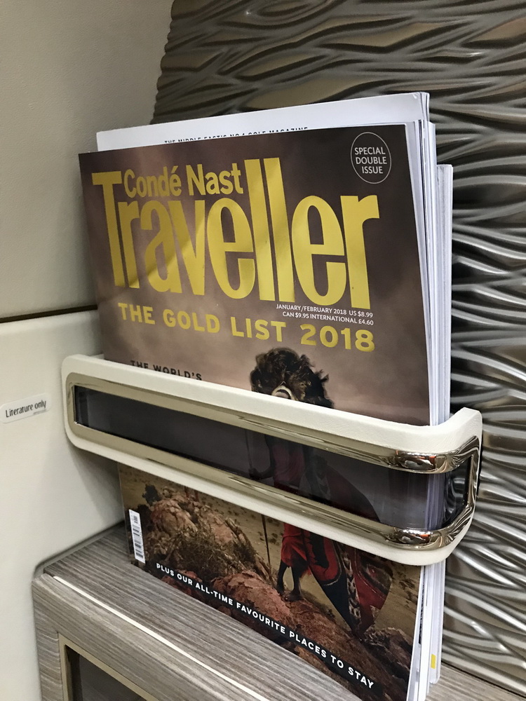 a magazine in a holder