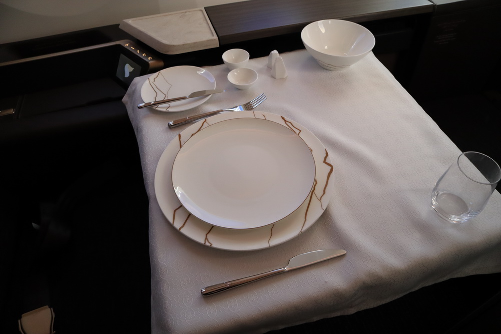Oman Air New B787-9 First Class Dining