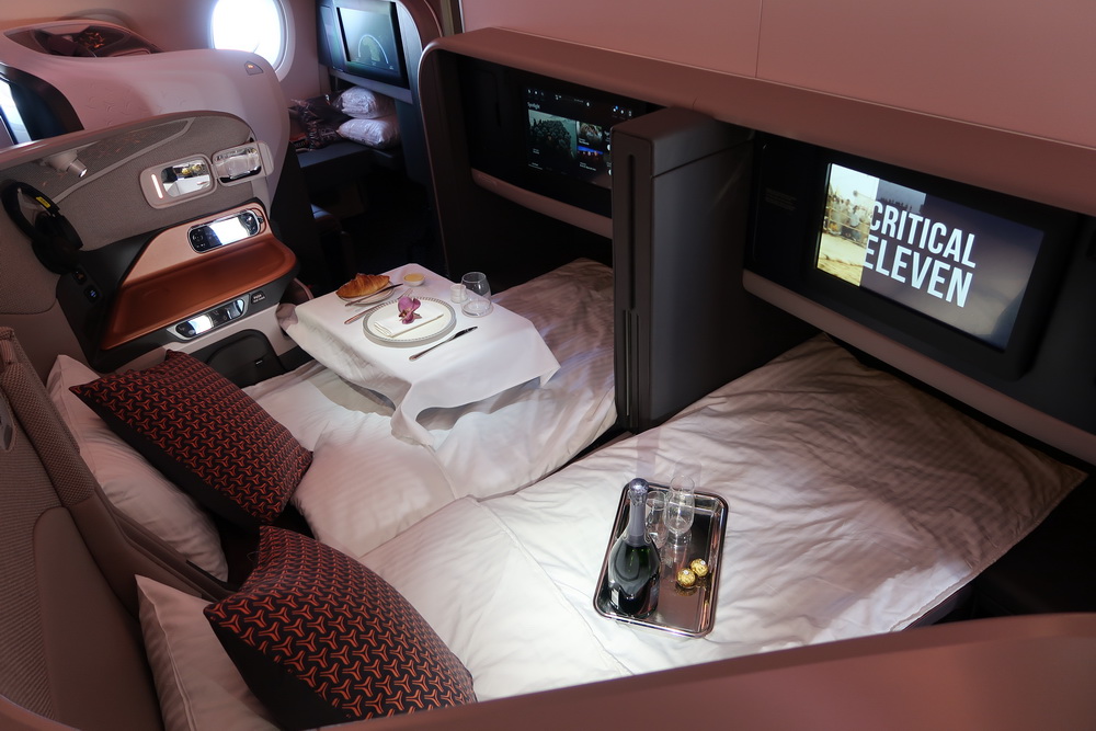 Singapore Airlines Business Class Seat 11D and 11F