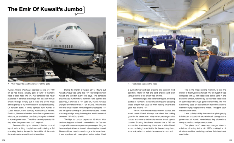 a page of a magazine with a picture of an airplane and a picture of a plane